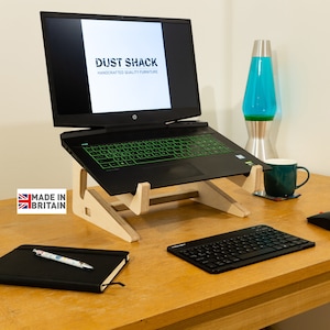 Wooden Laptop Stand Fold Away and Portable With Gift Wrapping