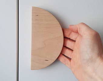 Semi Circular Door Knob and Handle made from Baltic Birch Plywood