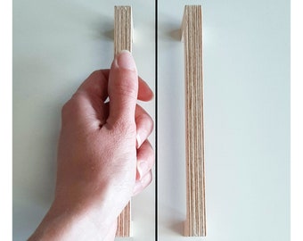 Slimline Cabinet Handle with Square Edge, Door Pull for Doors and Drawers