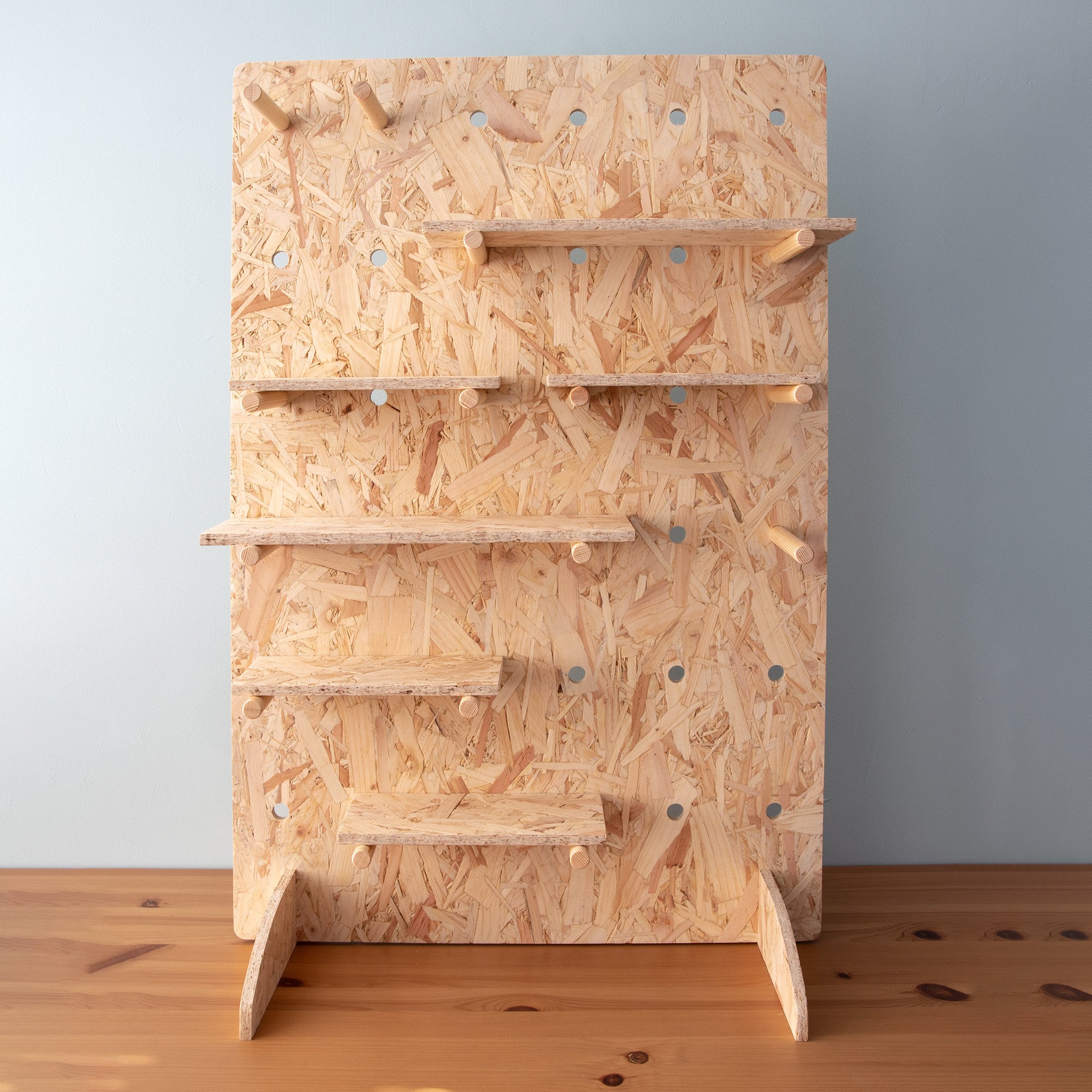 Square Osb Tabletop OSB Pegboard, Square in Shape and Freestanding With Feet ...