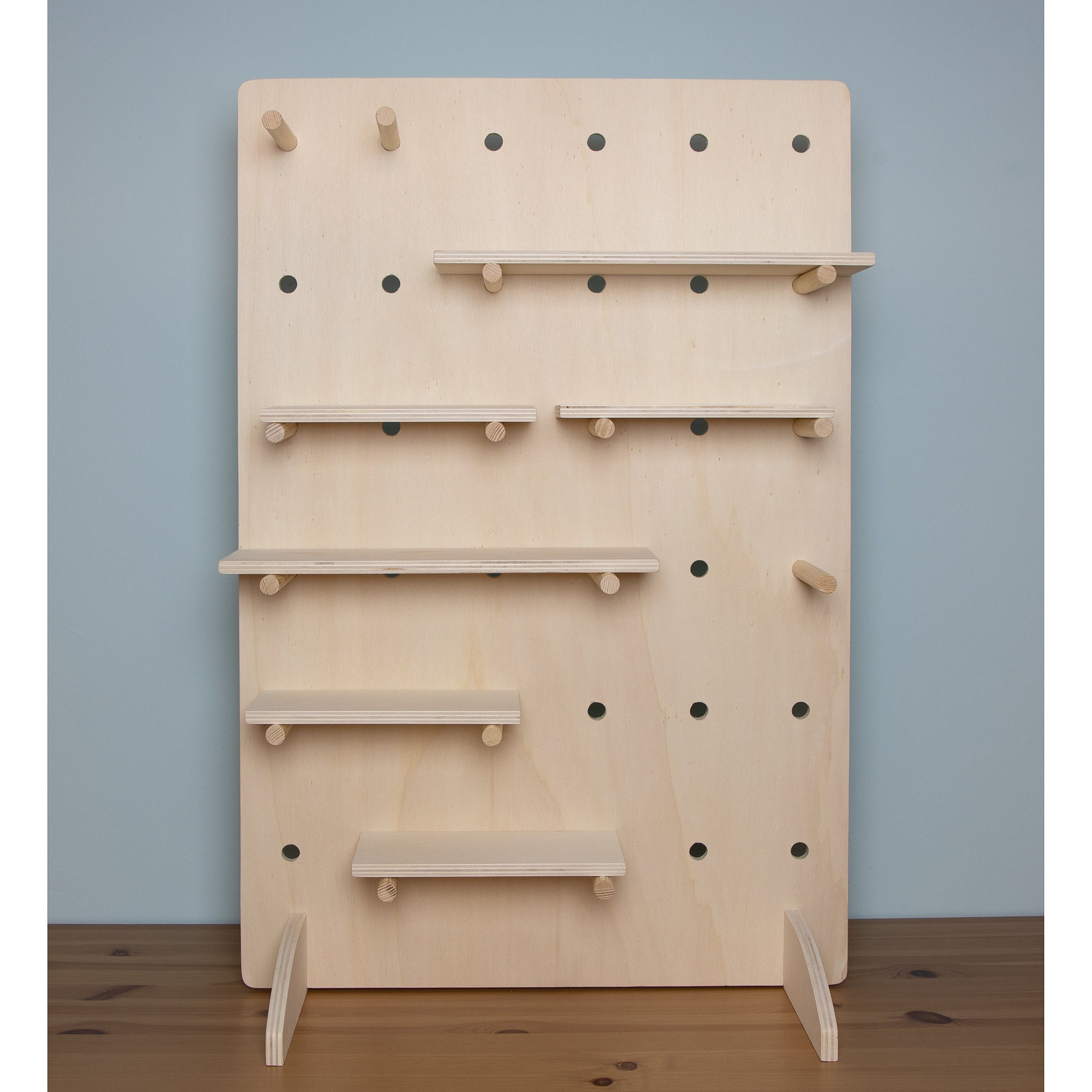 Freestanding Table Top Pegboard With Shelving for Crafts Shows Etsy UK