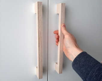 Square Wide Edged Cabinet Handle for Kitchen Cabinets, Bedroom Wardrobes, Doors and Drawers