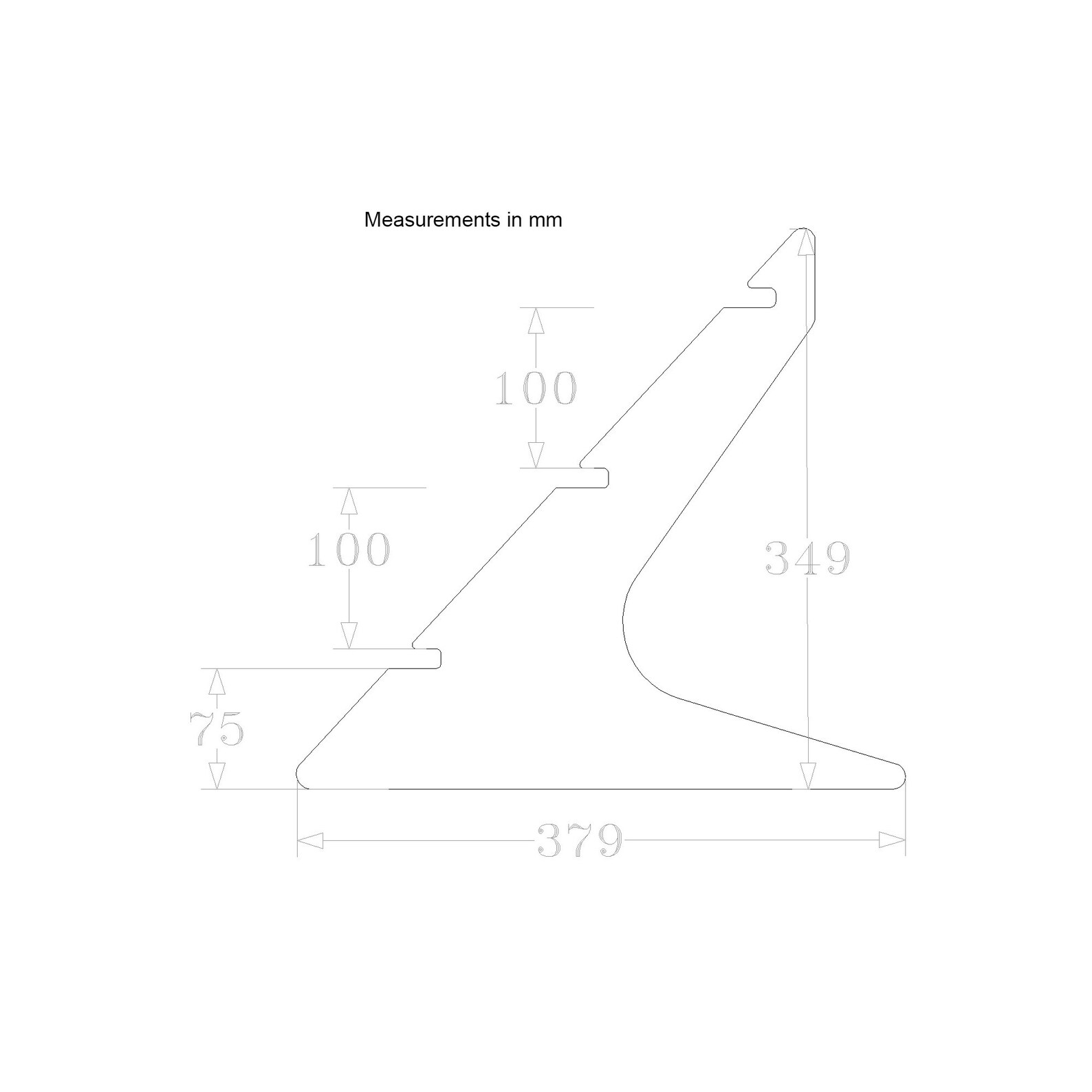 3 Tier Display Shelf Stands With Grooves for Cards and Etsy UK