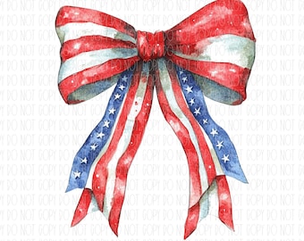Patrischer Kokettenbogen, Rot Weiß Blau, Girly 4. Juli, Amerika, Kokettenbogen, adretter Bogen, DTF, PNG, digitaler Download, Sublimation