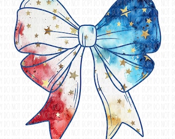 Patrischer Bogen, rot weiß blau, Girly 4. Juli, Amerika, kokett Schleife, adretter Bogen, DTF, PNG, digitaler Download, Sublimation