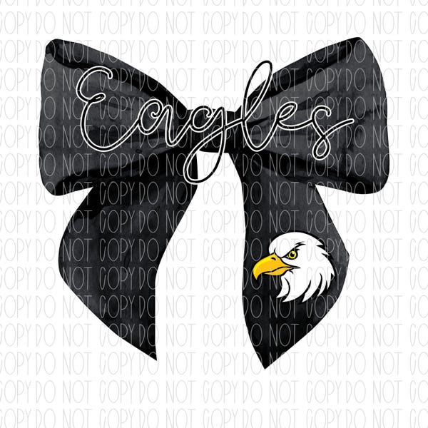 Coqueta mascota de los Eagles, ropa deportiva, Eagles, negro, mascota, coqueta, lazo de acuarela, png, sublimación, diseño digital