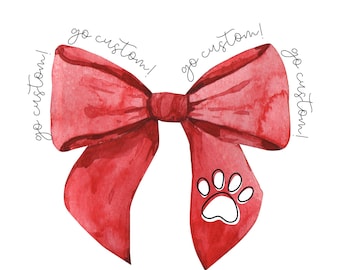 Mascotte personalizzata, nome della scuola personalizzato, nome della squadra personalizzato, fiocco ad acquerello, png, sublimazione, design digitale