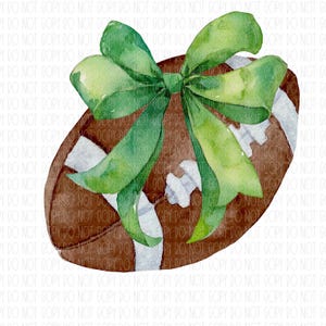 Football green bow, green coquette bow, football little sister, football mama, green spirit wear, png, sublimation, digital design