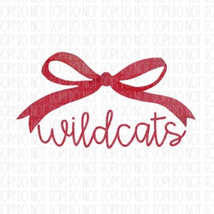 wildcats coquette bow, wildcats, png, sublimation, digital design