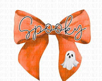 Halloween bow Coquette, Halloween, ghost, spooky, preppy, girly halloween, sublimation, png, digital design