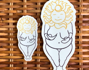 Venus Sticker - Small or Large - Original Design by Jessica Lied - High Quality Vinyl - Moon Cabbage Studios - Weatherproof