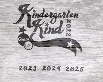 Plotterdatei Kindergartenkind svg dxf, Kindergarten svg, Plotterdatei von CoucouChou