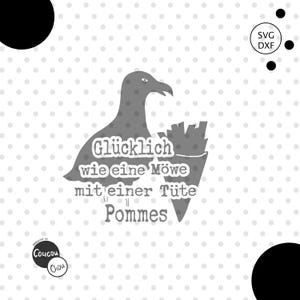 Plotter file seagull svg dxf,Happy as a seagull with a bag of fries svg,fries svg,fries svg,seagull svg,CoucouChou