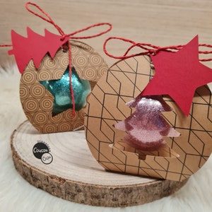 Arquivo plotter embalagem de bola de árvore de Natal svg dxf, embalagem de bola de árvore de Natal, arquivo plotter de CoucouChou