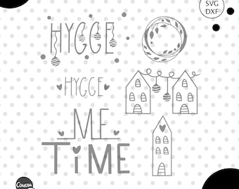 Plotter file Hygge svg dxf Christmas, CoucouChou Design