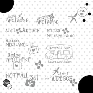 Archivo de trazador de botiquín de primeros auxilios de viaje svg dxf, CoucouChou