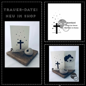 Plotter file/Digi SVG PNG mourning file cross, farewell, mourning svg, condolences, mourning card diy, In silent mourning, mourning file cross by CoucouChou