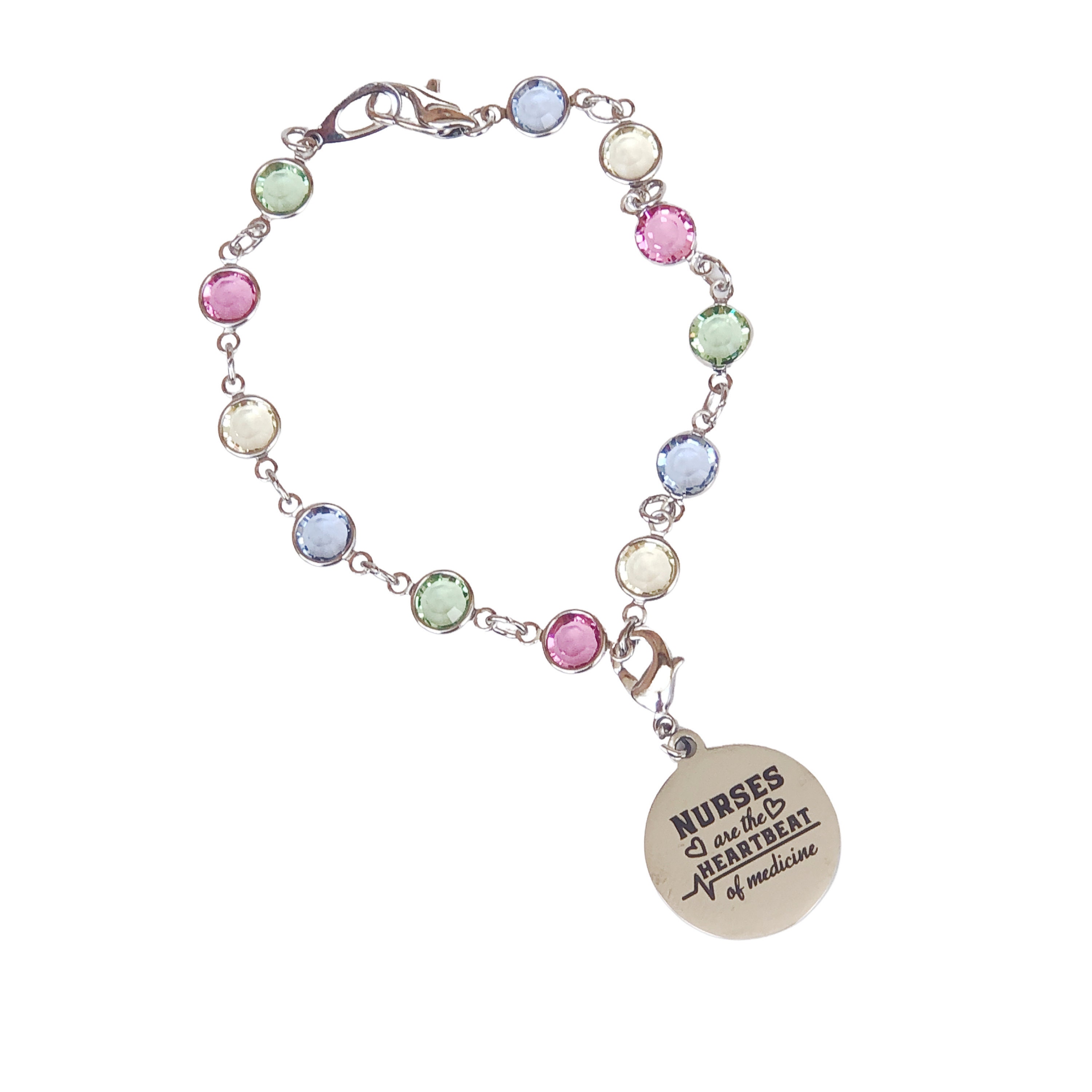 Nurse charm bracelet swarovski deals