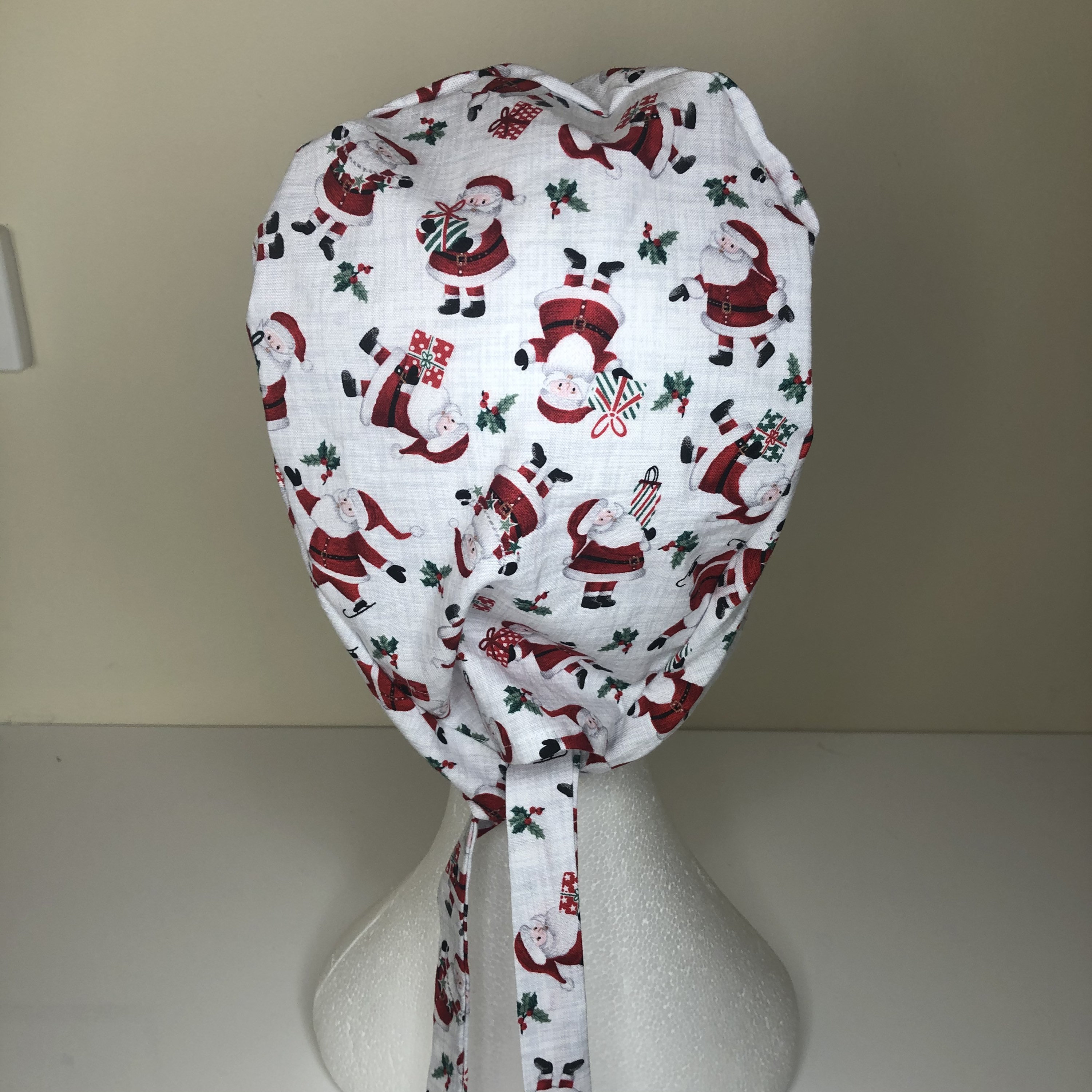 Christmas Surgical Cap Santa Scrub Hat 
