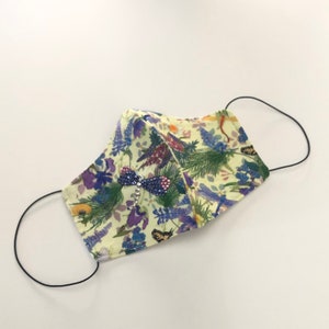 Crystal face mask, face mask, luxury face mask, cotton mask, crystal mask, washable mask, reusable mask, dragonfly face mask, fitted mask