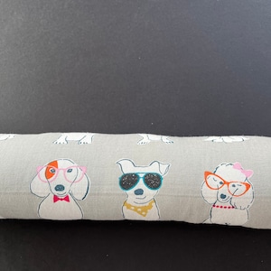 Dogs Filled Door Draft Blocker, Door Draft Stopper, Removal insert for cleaning, Breeze Blocker, Excluder, Door Snake, Breeze Stopper