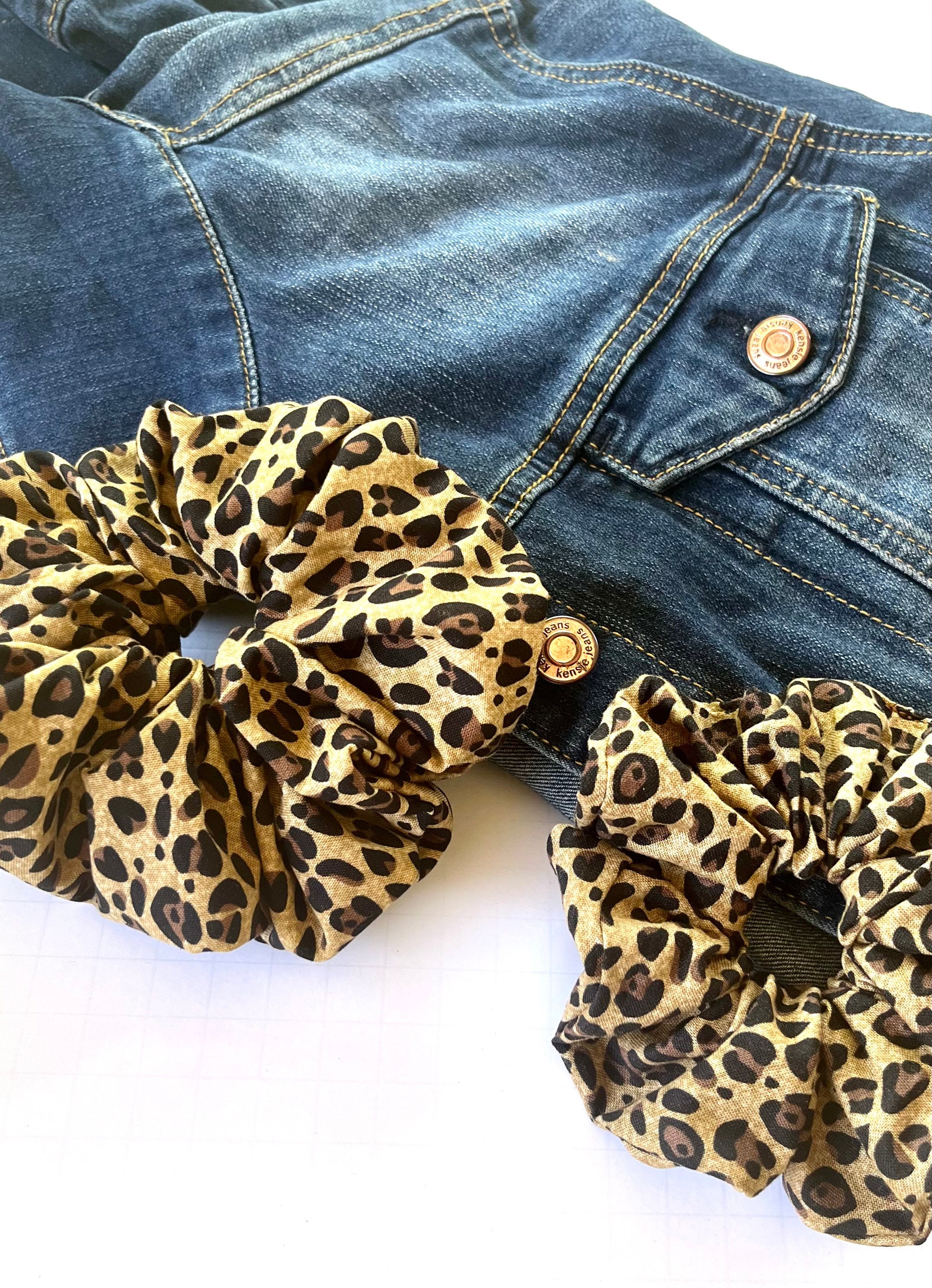 Medium and Jumbo Leopard Scrunchie, Hair Accessory, Gifts