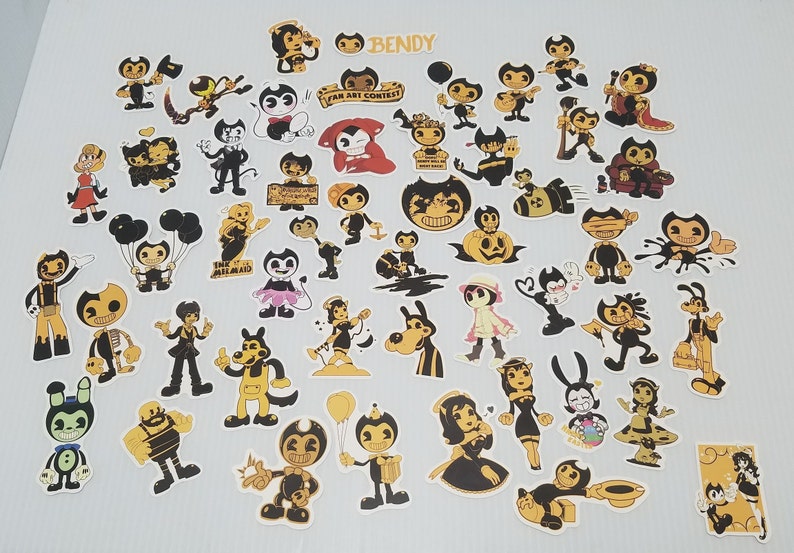 50 Bendy and the ink machine Stickers Stickers