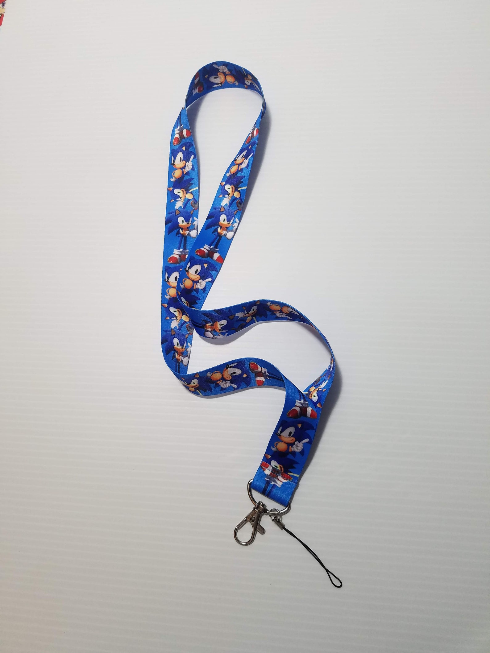sonic the hedgehog lanyard