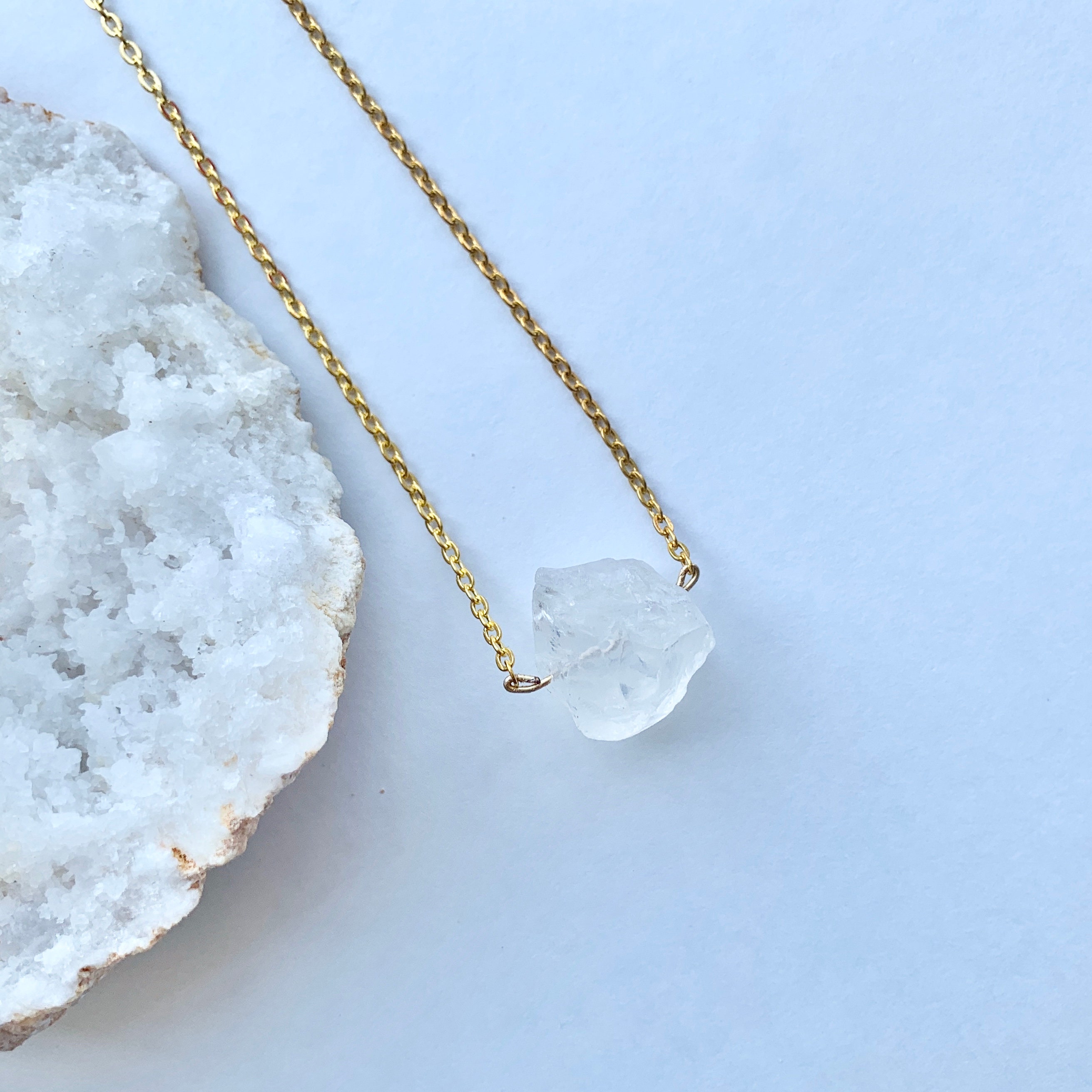 Clear Quartz Necklacebest Seller Jewelryclear Quartz Etsy