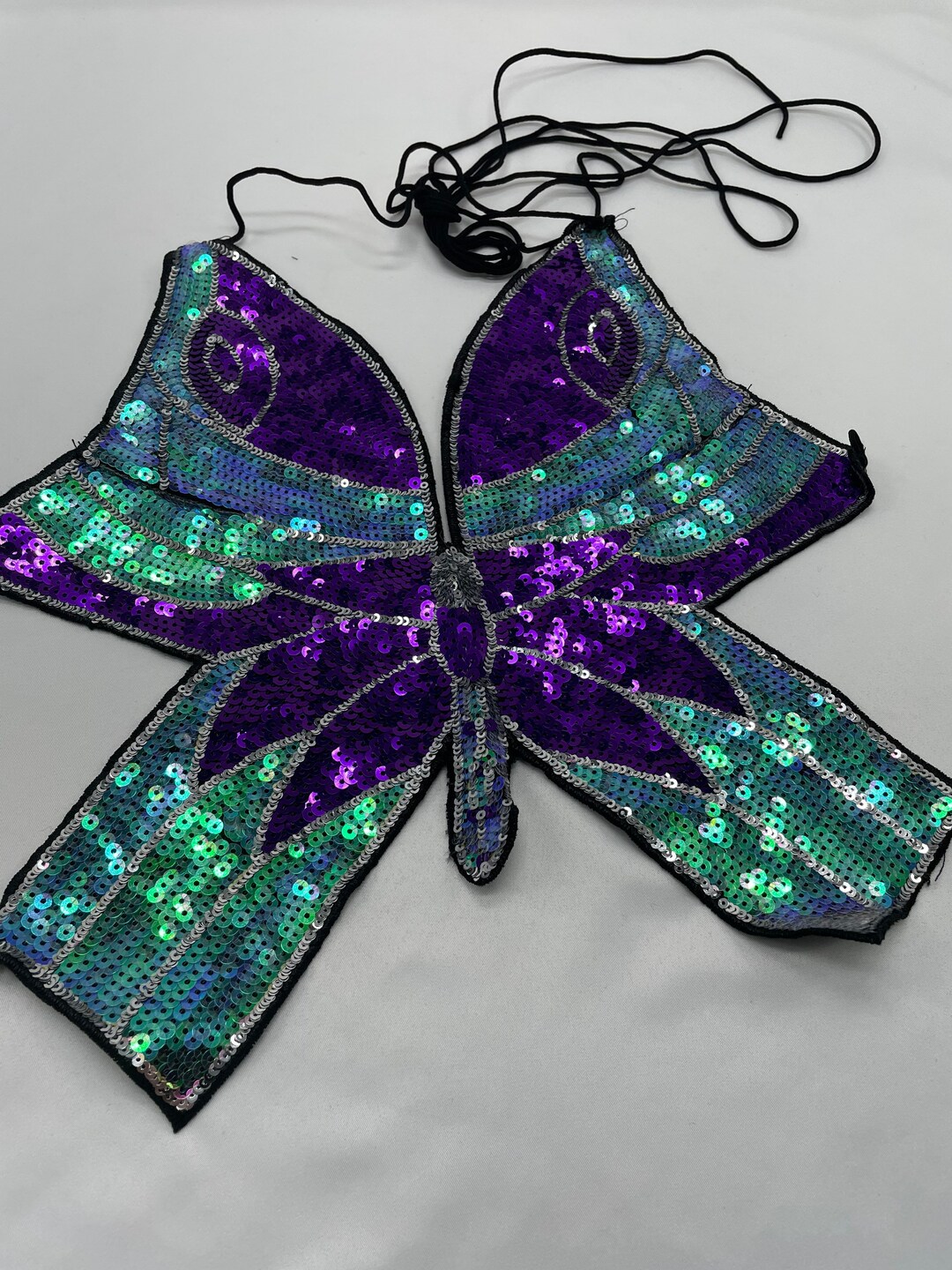 Sequin Butterfly Top Etsy