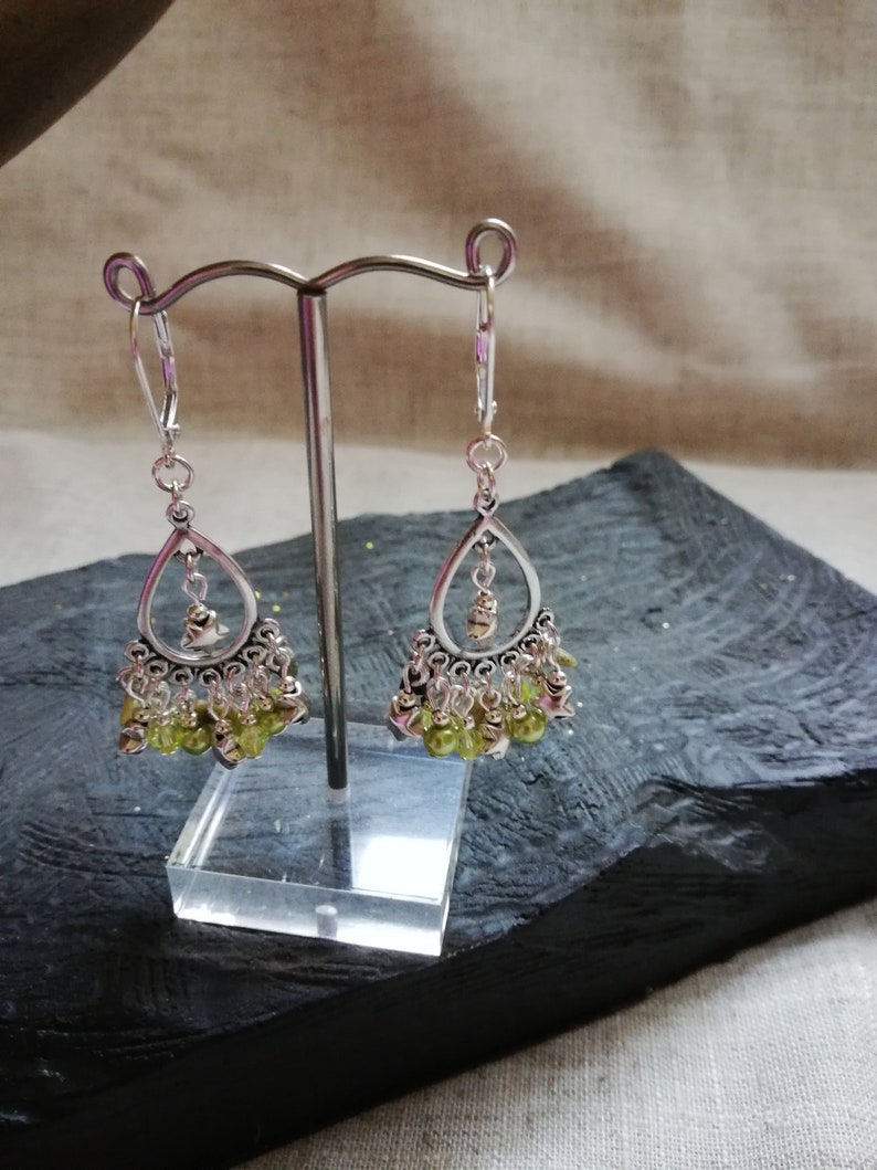 silver and copper plate findings The indie range earring /& necklace set copper and silver charms pearl and glass beads