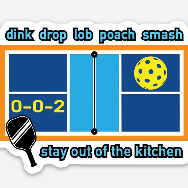 Pickleball Vinyl Decal Etsy