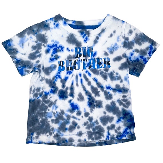 Blue Camo Tie Dye Shirt Blue Tie Dye T Shirt Blue and Black 