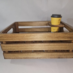 basket for rear bicycle rack with cup holder