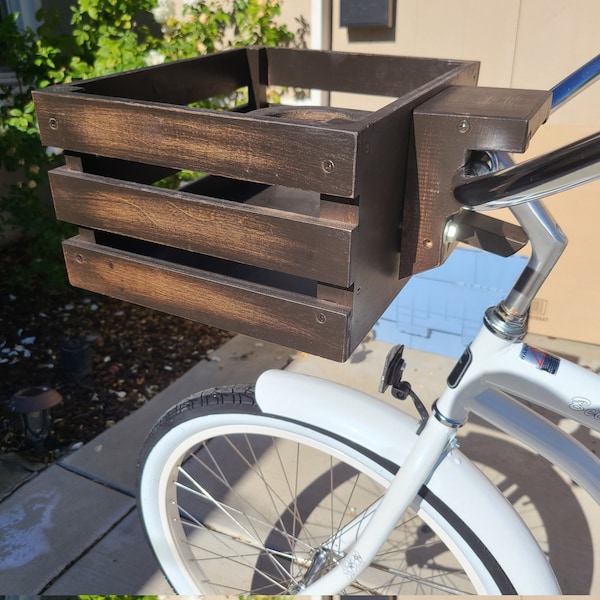 Bicycle Basket Wooden Kona