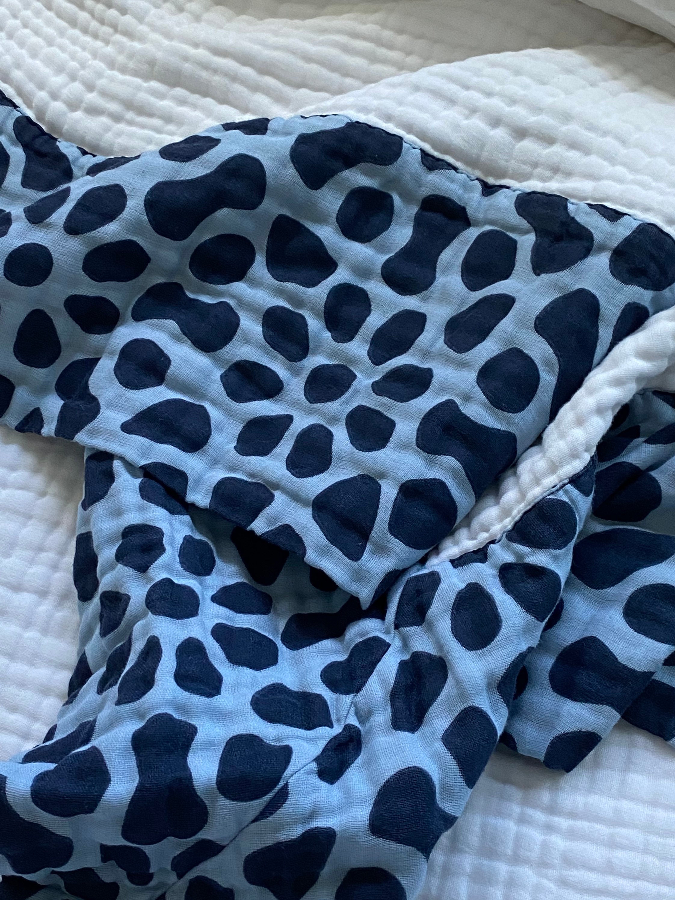 Organic King 8 Layer Muslin Blanket in White With 8 Inch Etsy