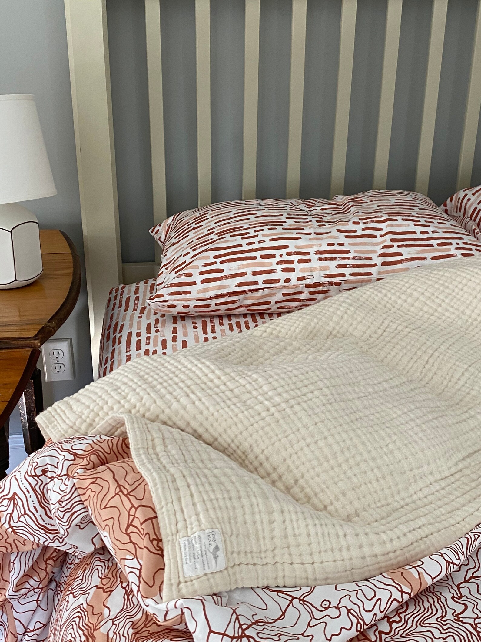 King ORGANIC Muslin Blanket. A Substantial Breathable 8 Layer Etsy