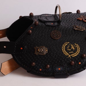 Hand-Tooled Leather Dog Harness: Cane Corso, Mastiff, Julius Caesar Design