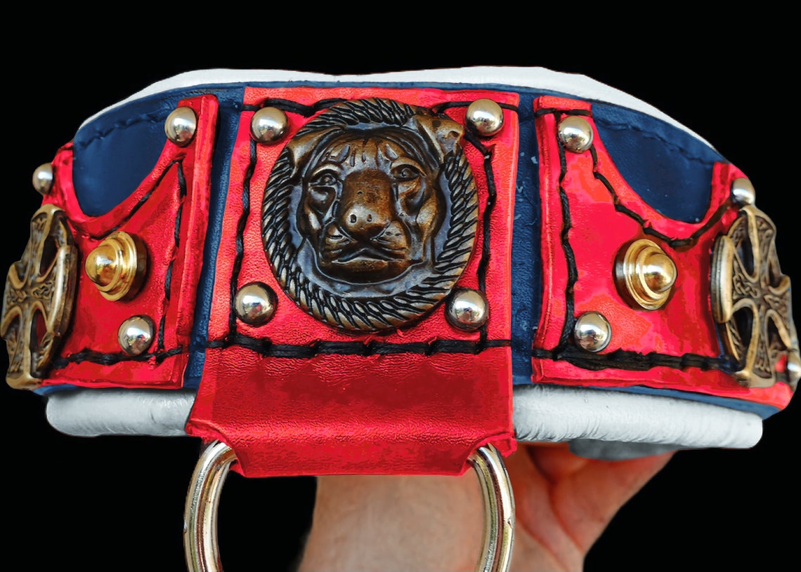 American Bully Leather Dog Collar Handmade Bully Collar Etsy