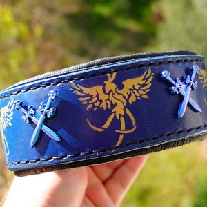 Chinese Dragons Dog Collar, Dog Collar with Dragons