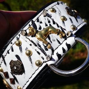 Great Dane collar, Leather dog collar handmade for the Great Dane