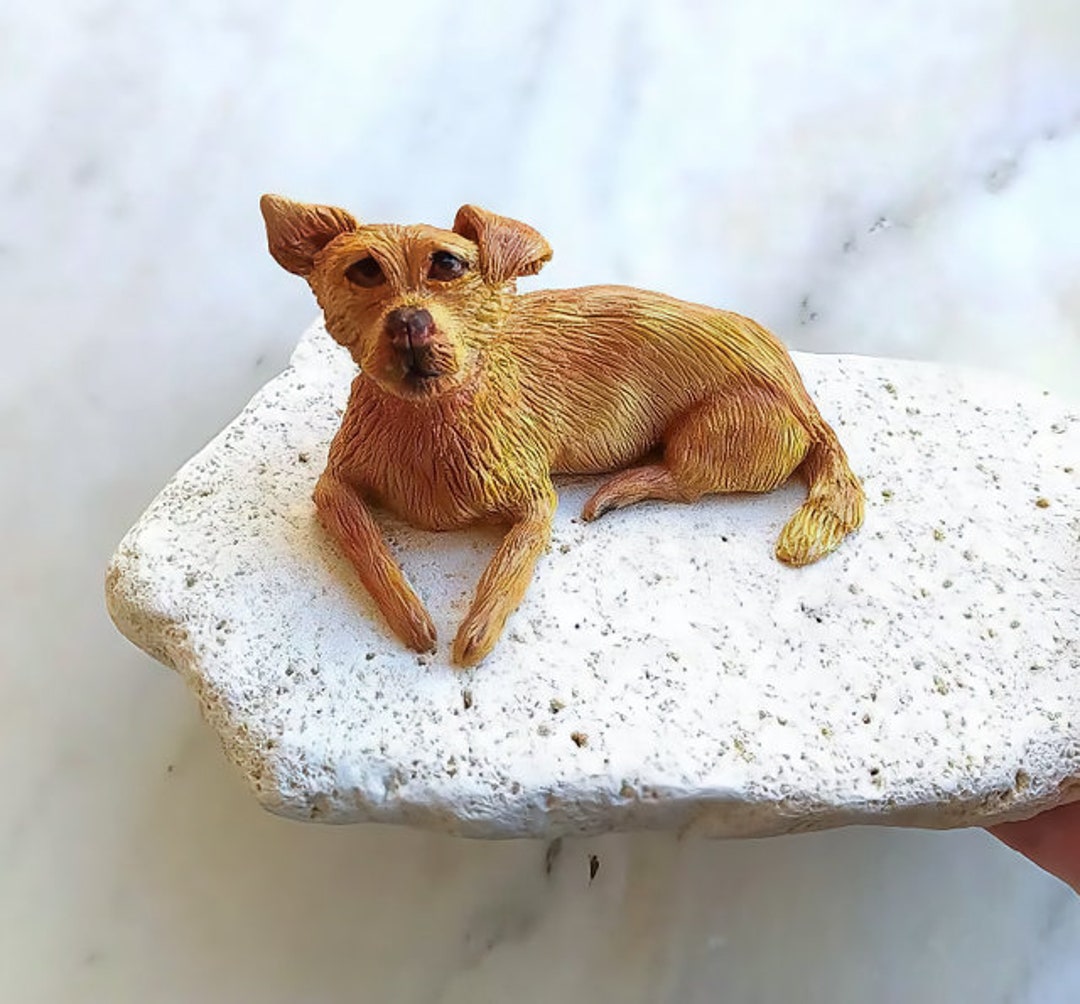 Clay Dog Ornament Sculpted Dog Portrait Dog Portrait Clay Etsy