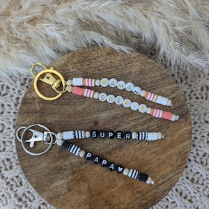 Gepersonaliseerde sleutelhanger, handtassieraad, sleutelhanger met voornaam, sleutelhanger met boodschap, origineel cadeau, cadeau voor leraar