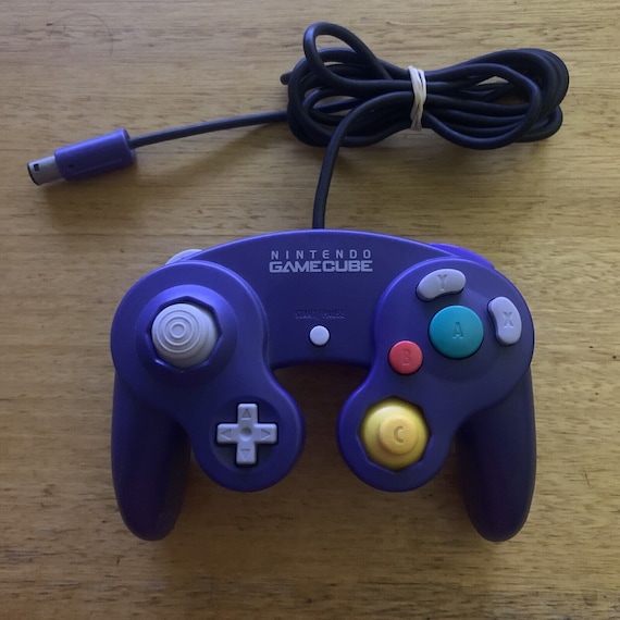 Official Nintendo Gamecube Controller Blue DOL 003 Used 100