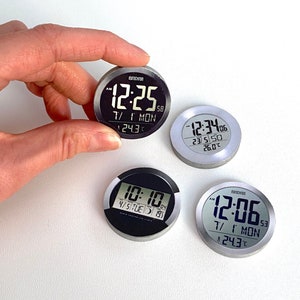 Reloj de pared moderno en miniatura para casa de muñecas, diorama, estudio, cocina, sala de estar, arte de pared en miniatura, decoración de pared, accesorios para muñecas