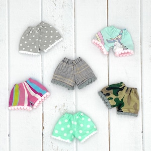 Short pants shorts for fashion dolls Blythe Qbaby Stacie Skipper Sindy Azone Pure Neemo Momoko Licca clothes Rainbow high 12 inches outfit