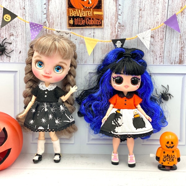 halloween dress for Middie Blythe Lottie picco neemo Odeco Nikki Usaggie Chelsea Lati Yellow Pukifee Tutti lol tweens doll clothes outfit