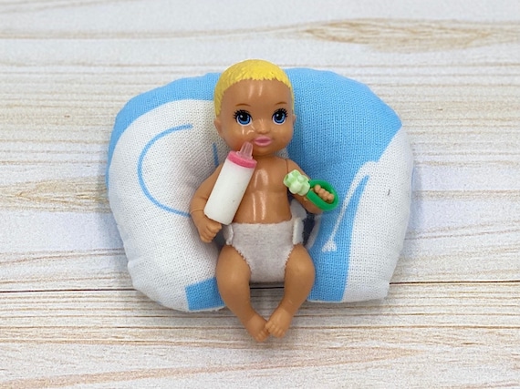 Nursing Pillow Rattle Milk Bottle Set for Barbie Baby - Etsy