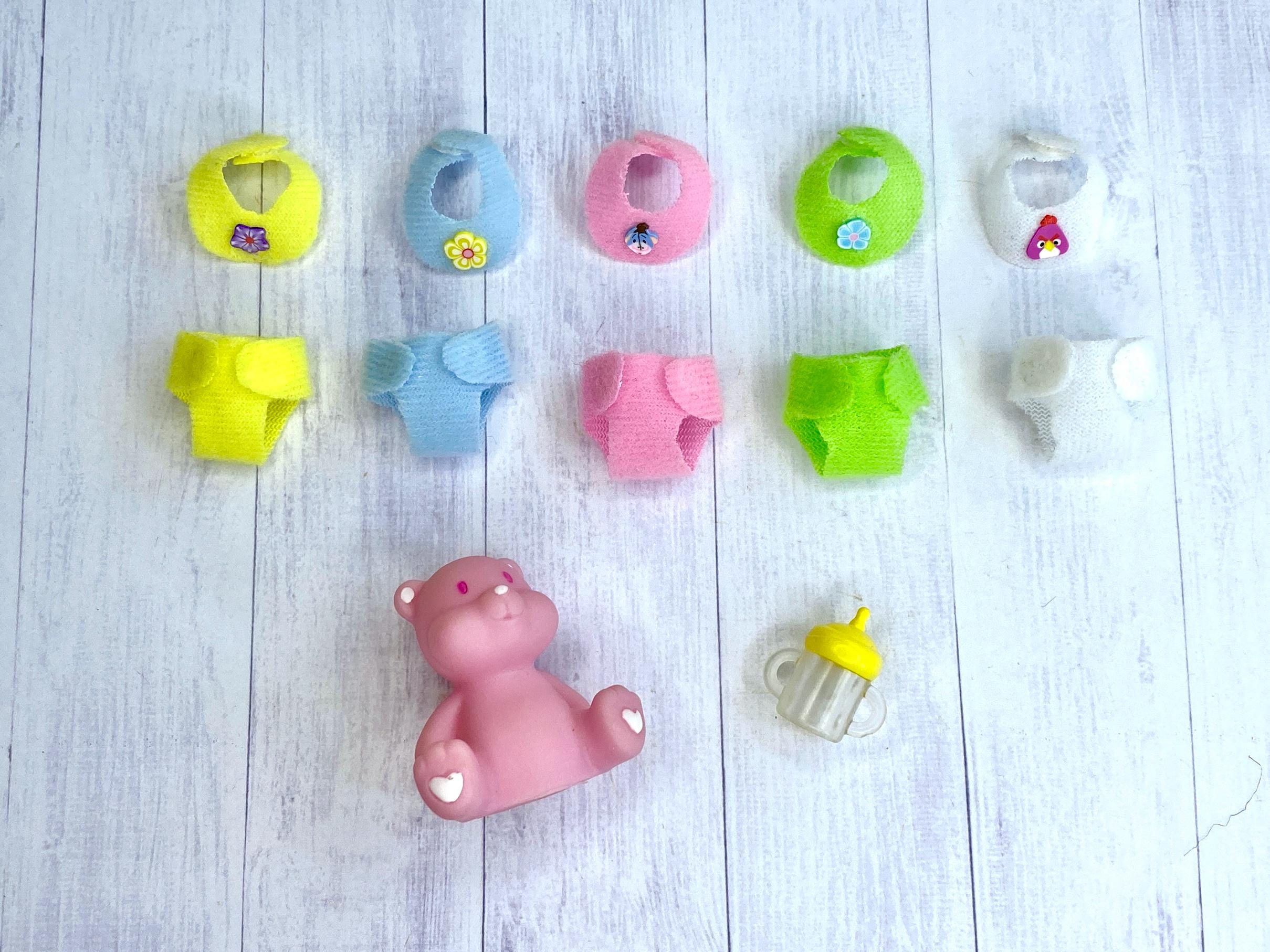 Set De 4 Baberos Y Pañales Para Muñecas – Accesorios Para Muñecas De 30-40 Cm, Con Cierre De Velcro, Regalo Infantil
