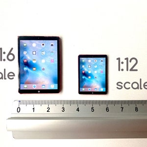 11 Inch Ipad Scale Miniature iPad Scale 1:12 for Nendoroid Obtisu 11 Ob11 Azone Picco ...